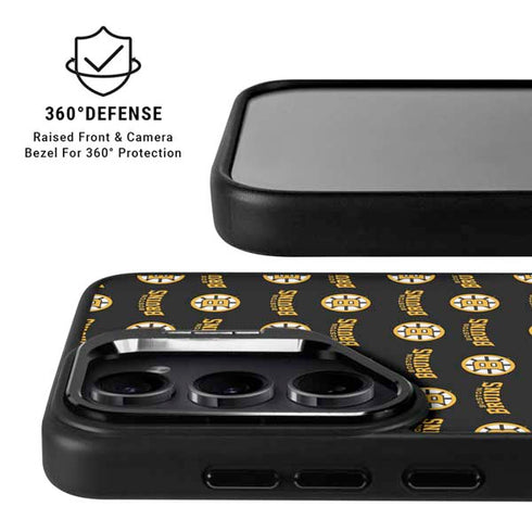NHL Boston Bruins Pattern Galaxy S24 Plus Kickstand Case